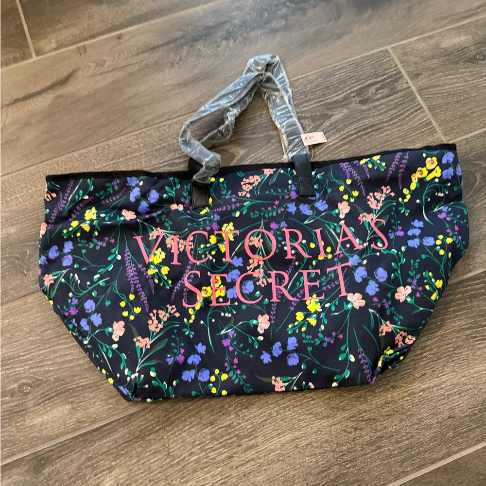 Victoria's Secret-Black Floral Tote bag-NWT